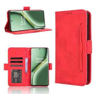 For OnePlus Ace 3 Pro Skin Feel Calf Texture Card Slots Leather Phone Case(Red)