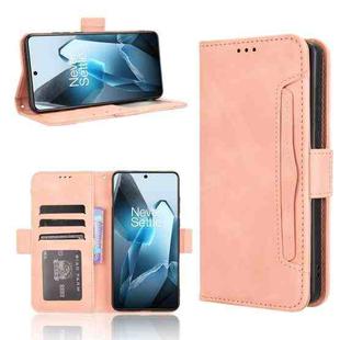 For OnePlus 13 5G Skin Feel Calf Texture Card Slots Leather Phone Case(Pink)