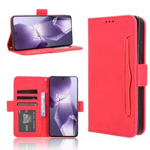 For OnePlus Ace 5 5G / 5 Pro 5G / 13R 5G Skin Feel Calf Texture Card Slots Leather Phone Case(Red)