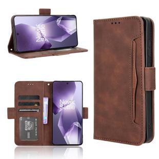 For OnePlus Ace 5 5G / 5 Pro 5G / 13R 5G Skin Feel Calf Texture Card Slots Leather Phone Case(Brown)