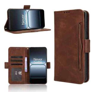 For OnePlus Ace 5 Ultra 5G Skin Feel Calf Texture Card Slots Leather Phone Case(Brown)