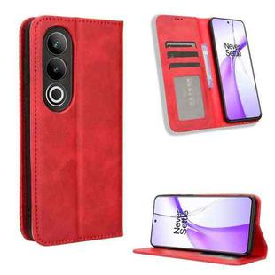 For OnePlus Ace 3V 5G Magnetic Buckle Retro Texture Leather Phone Case(Red)