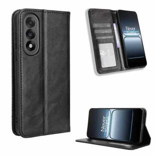 For OnePlus Ace 5 Ultra 5G Magnetic Buckle Retro Texture Leather Phone Case(Black)