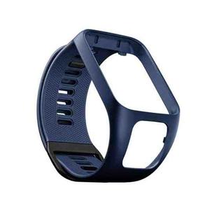For Tomtom 2 / 3 Universal Silicone Watch Band(Dark Blue)