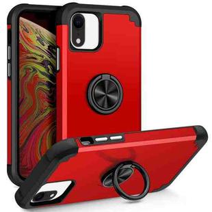 For iPhone XR L2 Rotating Ring Holder Magnetic Phone Case(Red)