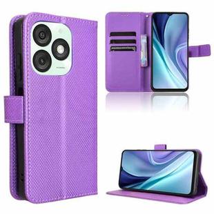 For itel A50 Diamond Texture Leather Phone Case(Purple)