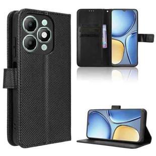 For itel A90 4G Diamond Texture Leather Phone Case(Black)