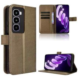 For itel City 100 4G Diamond Texture Leather Phone Case(Brown)