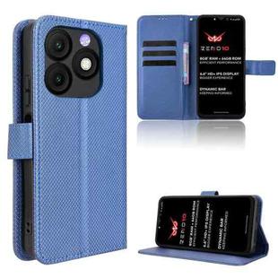 For itel Zeno 10 Diamond Texture Leather Phone Case(Blue)