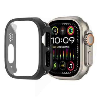 For Apple Watch Ultra 2 / Ultra 49mm Painting PC Hybrid Tempered Film Integrated Watch Case(Black)