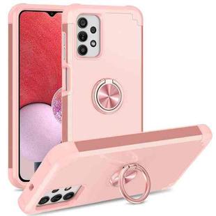 For Samsung Galaxy A13 4G / 5G / A32 5G L2 Rotating Ring Holder Magnetic Phone Case(Rose Gold)