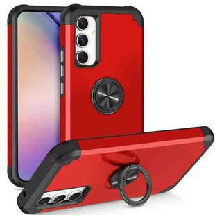 For Samsung Galaxy A54 5G L2 Rotating Ring Holder Magnetic Phone Case(Red)