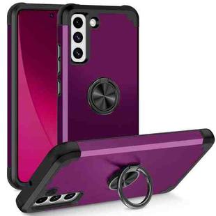 For Samsung Galaxy S22+ 5G L2 Rotating Ring Holder Magnetic Phone Case(Dark Purple)
