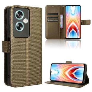 For OnePlus Nord N30 SE Diamond Texture Leather Phone Case(Brown)