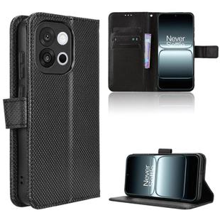 For OnePlus 13T Diamond Texture Leather Phone Case(Black)