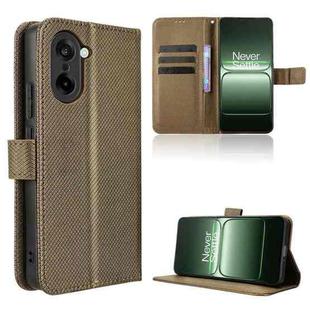 For OnePlus Ace 5 Racing 5G Diamond Texture Leather Phone Case(Brown)