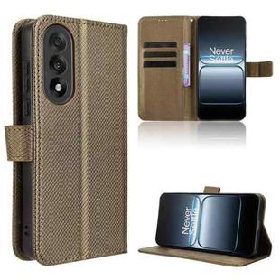 For OnePlus Ace 5 Ultra 5G Diamond Texture Leather Phone Case(Brown)