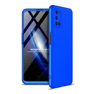 For Oppo A52 / A72 / A92 GKK Three Stage Splicing Full Coverage PC Protective Case(Blue)