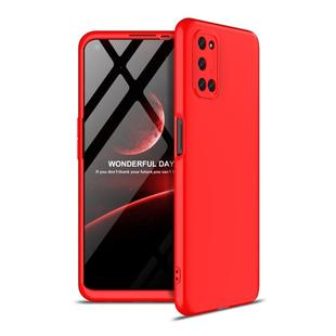 For Oppo A52 / A72 / A92 GKK Three Stage Splicing Full Coverage PC Protective Case(Red)