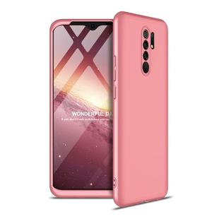 For Xiaomi Redmi 9 GKK Three Stage Splicing Full Coverage PC Protective Case(Rose Gold)