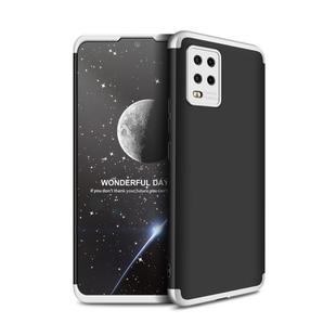 For Xiaomi Mi 10 Lite 5G GKK Three Stage Splicing Full Coverage PC Protective Case(Black Silver)