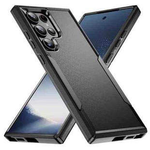 For Samsung Galaxy S24 Ultra 5G Pioneer Armor Heavy Duty PC + TPU Phone Case(Black)