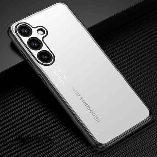 For Samsung Galaxy S24+ 5G Frosted Metal Phone Case(Silver)