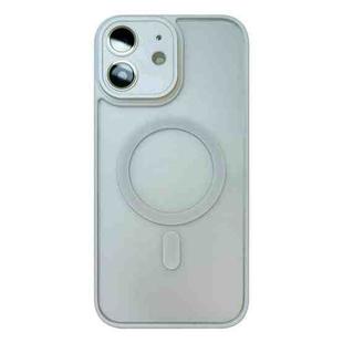 For iPhone 12 MagSafe Skin Feel Phone Case with Lens Film(White)