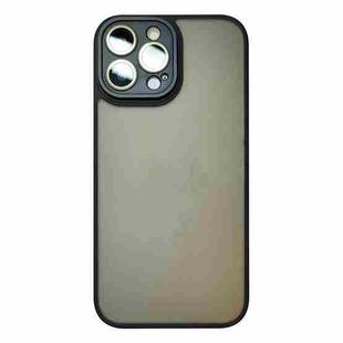 For iPhone 15 Pro Max Skin Feel Phone Case with Lens Film(Black)