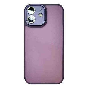 For iPhone 12 Skin Feel Phone Case with Lens Film(Purple)