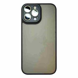 For iPhone 12 Pro Skin Feel Phone Case with Lens Film(Black)