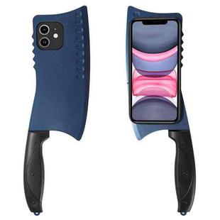 For iPhone 11 Simulated Kitchen Knife TPU + PC Phone Case(Blue)