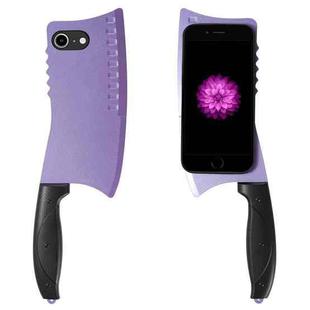 For iPhone 6 Plus Simulated Kitchen Knife TPU + PC Phone Case(Purple)