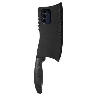 For Samsung Galaxy S25+ 5G Simulated Kitchen Knife TPU + PC Phone Case(Black)