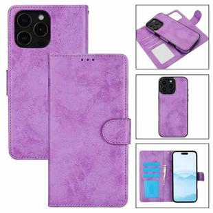 For iPhone 16 Pro 2 in 1 Detachable Phone Leather Case(Purple)