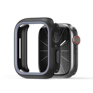 For Apple Watch 9 / 8 / 7 41mm DUX DUCIS Bamo Series Hollow PC + TPU Watch Protective Case(Black+Grey)