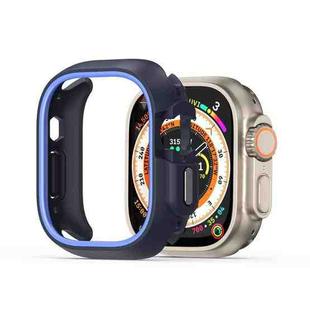 For Apple Watch Ultra 2 49mm / Ultra 49mm DUX DUCIS Bamo Series Hollow PC + TPU Watch Protective Case(Midnight Blue+Blue)
