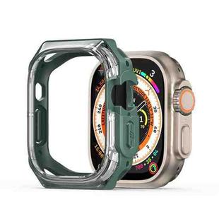 For Apple Watch Ultra 2 49mm / Ultra 49mm DUX DUCIS Tamo Series Hollow PC + TPU Watch Protective Case(Transparent Green)