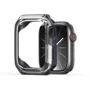 For Apple Watch 9 / 8 / 7 41mm DUX DUCIS Tamo Series Hollow PC + TPU Watch Protective Case(Transparent Midnight)