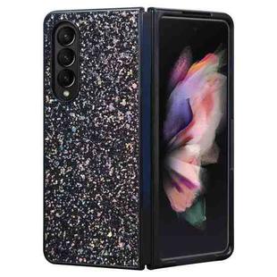 For Samsung Galaxy Z Fold3 5G Flash Diamond Folding Phone Case(Flash Black)