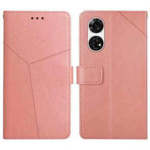 For ZTE Anshin Family A303ZT Y-shaped Pattern Flip Leather Phone Case(Pink)