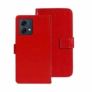 For Motorola Moto G84 5G idewei Crazy Horse Texture Leather Phone Case(Red)