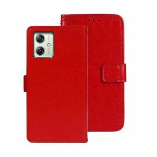 For Motorola Moto G54 5G EU idewei Crazy Horse Texture Leather Phone Case(Red)
