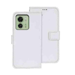 For Motorola Edge 40 5G idewei Crazy Horse Texture Leather Phone Case(White)