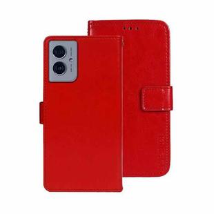 For Motorola Moto G55 5G idewei Crazy Horse Texture Leather Phone Case(Red)