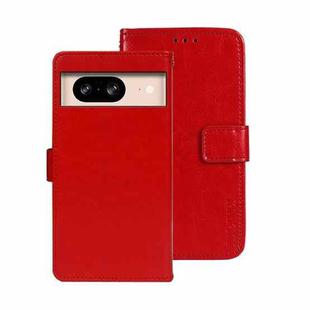 For Google Pixel 8 idewei Crazy Horse Texture Leather Phone Case(Red)