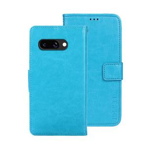 For Google Pixel 9a idewei Crazy Horse Texture Leather Phone Case(Sky Blue)