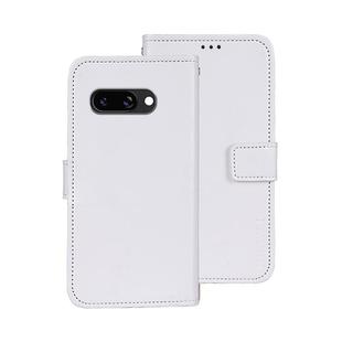 For Google Pixel 9a idewei Crazy Horse Texture Leather Phone Case(White)