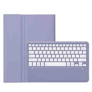 For Honor Pad 9 AH19 TPU Ultra-thin Detachable Bluetooth Keyboard Tablet Leather Case(Purple)