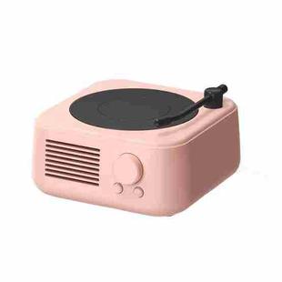 X17 Vintage Phonograph Record Player Wireless Bluetooth Music Speaker(Pink)